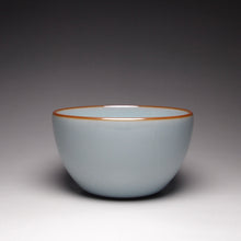 Load image into Gallery viewer, 100ml Chicken Egg Royal Jade Ruyao Teacup 汝窑御青缸杯