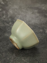 Load image into Gallery viewer, 100ml Renaissance Series Ruyao Big Octagon Teacup 汝窑复古釉八角杯