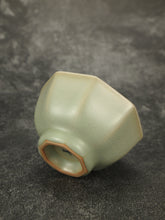 Load image into Gallery viewer, 100ml Renaissance Series Ruyao Big Octagon Teacup 汝窑复古釉八角杯