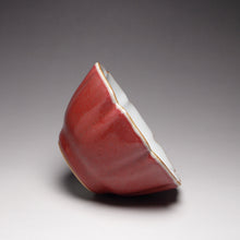 Load image into Gallery viewer, 100ml Red Ruyao Hibiscus Teacup 汝窑霁红葵口杯