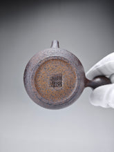 Load image into Gallery viewer, Wood Fired Dark Ash Side Handle Nixing Teapot by Li Wenxin 李文新柴烧侧把壶 100ml