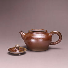Load image into Gallery viewer, Wood Fired Wide Spout Nixing Teapot by Li Wenxin 李文新柴烧坭兴壶 105ml