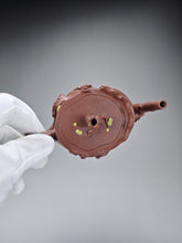 Load image into Gallery viewer, Fully Handmade Zini with Duanni Decoration Plum Tree Stump Yixing Teapot 全手工紫泥梅桩带段泥点缀 270ml