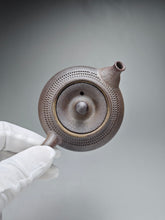 Load image into Gallery viewer, Wood Fired Nixing Teapot with Carving by Li Wenxin 李文新柴烧跳刀 110ml