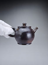 Load image into Gallery viewer, Wood Fired Dark Ash Elegant Nixing Teapot by Li Wenxin 李文新柴烧壶 100ml