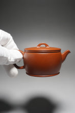 Load image into Gallery viewer, Fully Handmade Zhuni Hanwa Teapot by Yu Bo 全手工余波朱泥汉瓦带底刻 110ml
