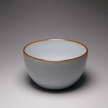 Load image into Gallery viewer, 110ml Moon White Ruyao Wide Teacup 110ml月白缸杯
