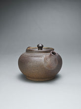 Load image into Gallery viewer, Wood Fired Nixing Teapot with Carving by Li Wenxin 李文新柴烧跳刀 110ml