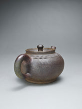 Load image into Gallery viewer, Wood Fired Nixing Teapot with Carving by Li Wenxin 李文新柴烧跳刀 110ml