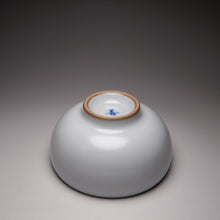 Load image into Gallery viewer, 110ml Hand Painted Goldfish Moon White Ruyao Teacup 汝窑月白金鱼杯