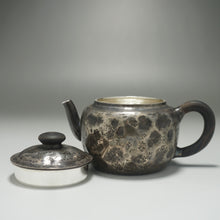 Load image into Gallery viewer, 999 Pure Silver Handmade Rocky Texture Teapot 全手工纯银999壶 115ml
