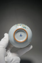 Load image into Gallery viewer, Fencai Hand Painted Blossoms Moon White Ruyao Teacup 粉彩花卉杯 115ml