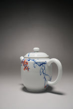 Load image into Gallery viewer, Qinghua Flowers Jingdezhen Fine Porcelain Teapot by Master KuangShi 青花匡石手绘高士壶 100ml