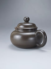 Load image into Gallery viewer, 120ml Fanggu Nixing Teapot with Yaobian by Li Wenxin 李文新泥兴阴阳仿古壶
