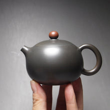 Load image into Gallery viewer, 120ml Red Knob Xishi Nixing Teapot by Li Wenxin 李文新坭兴西施壶