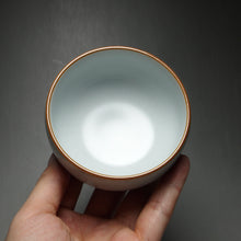 Load image into Gallery viewer, 125ml Moon White Ruyao Zen Teacup 月白汝窑禅定杯