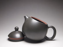 Load image into Gallery viewer, 125ml Dark Clay Longdan Nixing Teapot 坭兴龙蛋壶