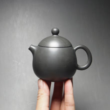 Load image into Gallery viewer, Grey 125ml Dragon Egg Nixing Teapot by Li Wenxin 李文新坭兴龙蛋壶