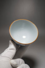 Load image into Gallery viewer, 125ml Qinghua Pine Moon White Ruyao Teacup 月白汝窑倚松杯
