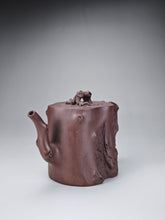 Load image into Gallery viewer, Fully Handmade Zini Plum Tree Stump Yixing Teapot 全手工紫泥梅桩 265ml