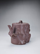 Load image into Gallery viewer, Fully Handmade Dicaoqing Pine Bamboo and Plum Blossom Teapot 全手工底槽清松竹梅树桩 365ml