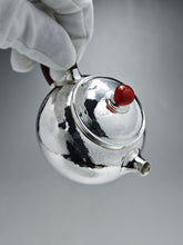Load image into Gallery viewer, 999 Pure Silver Handmade Fanggu Teapot 全手工纯银999仿古壶 130ml