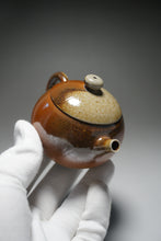 Load image into Gallery viewer, Wood Fired Round Nixing Teapot by Li Wenxin 李文新柴烧壶 130ml