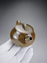 Load image into Gallery viewer, Wood Fired Bian Nixing Teapot by Li Wenxin 李文新柴烧扁坭兴壶 130ml