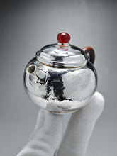 Load image into Gallery viewer, 999 Pure Silver Handmade Fanggu Teapot 全手工纯银999仿古壶 130ml