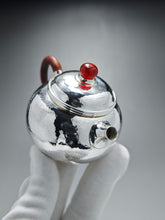 Load image into Gallery viewer, 999 Pure Silver Handmade Fanggu Teapot 全手工纯银999仿古壶 130ml