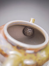 Load image into Gallery viewer, Wood Fired Shuiping Nixing Teapot by Li Wenxin 李文新柴烧坭兴水平壶 130ml