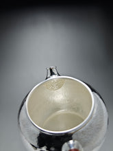Load image into Gallery viewer, 999 Pure Silver Handmade Fanggu Teapot 全手工纯银999仿古壶 130ml