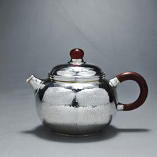 Load image into Gallery viewer, 999 Pure Silver Handmade Fanggu Teapot 全手工纯银999仿古壶 130ml