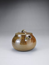 Load image into Gallery viewer, Wood Fired Bian Nixing Teapot by Li Wenxin 李文新柴烧扁坭兴壶 130ml