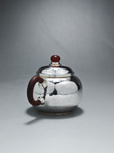 Load image into Gallery viewer, 999 Pure Silver Handmade Fanggu Teapot 全手工纯银999仿古壶 130ml