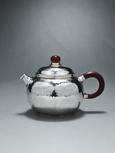 Load image into Gallery viewer, 999 Pure Silver Handmade Fanggu Teapot 全手工纯银999仿古壶 130ml