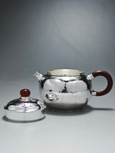 Load image into Gallery viewer, 999 Pure Silver Handmade Fanggu Teapot 全手工纯银999仿古壶 130ml