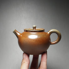 Load image into Gallery viewer, Wood Fired Round Nixing Teapot 柴烧泥兴壶 135ml
