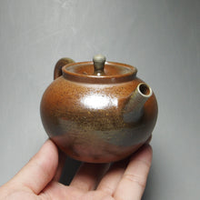 Load image into Gallery viewer, Wood Fired Round Nixing Teapot 柴烧泥兴壶 135ml