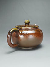 Load image into Gallery viewer, Wood Fired Bian Fanggu Nixing Teapot by Li Wenxin 李文新柴烧扁仿古 135ml