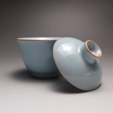 Load image into Gallery viewer, Azure Ruyao Yuanbao Gaiwan 汝窑天青元宝盖碗