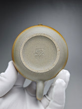 Load image into Gallery viewer, Wood Fired Bian Fanggu Nixing Teapot no.2 by Li Wenxin 李文新柴烧扁仿古 140ml