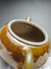 Load image into Gallery viewer, Wood Fired Bian Fanggu Nixing Teapot no.2 by Li Wenxin 李文新柴烧扁仿古 140ml