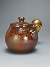 Load image into Gallery viewer, Wood Fired Side Handle Nixing Teapot by Li Wenxin 李文新柴烧坭兴侧把壶 140ml
