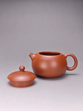 Load image into Gallery viewer, Fully Handmade Hongpilong Xishi Yixing Teapot 全手工红皮龙西施 145ml