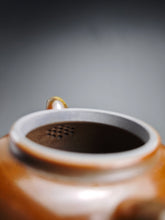 Load image into Gallery viewer, Wood Fired Fanggu Nixing Teapot by Li Wenxin 李文新柴烧坭兴仿古 145ml