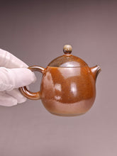 Load image into Gallery viewer, Wood Fired Dragon Egg Nixing Teapot by Li Wenxin 李文新柴烧坭兴龙蛋壶 145ml