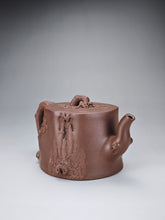 Load image into Gallery viewer, Fully Handmade Zini Pine Stump Yixing Teapot 全手工紫泥松段 280ml