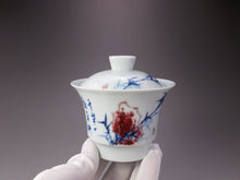 Load image into Gallery viewer, Qinghua Youlihong Jingdezhen Porcelain Gaiwan with Bamboo Motif 青花釉里红盖碗