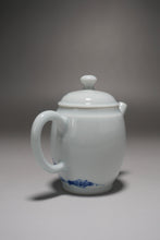Load image into Gallery viewer, Qinghua Bird and Fish Jingdezhen Porcelain Tall Teapot 青花手绘高仕壶 85ml
